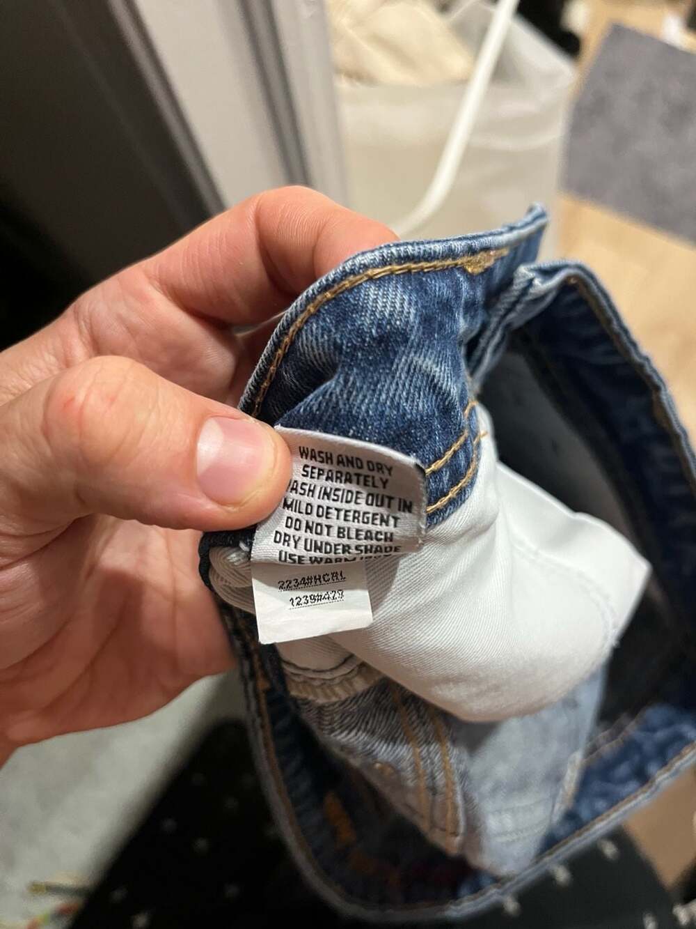 RRL Ralph Lauren Vintage Style Denim Jeans with Suede Pocket Detail - Picture 9 of 9